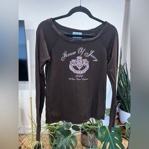 Women’s JUICY COUTURE House of Juicy 1996 Brown* Long Sleeve
